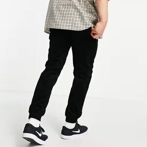 Topman tapered Cord Joggers – W32 L30 (black)